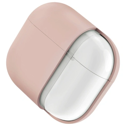 Etui UNIQ Lino do Apple AirPods 4 Silicone różowy/pink blush