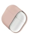 Etui UNIQ Lino do Apple AirPods 4 Silicone różowy/pink blush