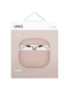 Etui UNIQ Lino do Apple AirPods 4 Silicone różowy/pink blush