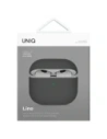 Etui UNIQ Lino do Apple AirPods 4 Silicone szary/ash grey Etui UNIQ Lino do Apple AirPods 4 Silicone szary/ash grey