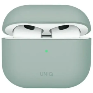 Etui UNIQ Lino do Apple AirPods 4 Silicone zielony/iceplant green Etui UNIQ Lino do Apple AirPods 4 Silicone zielony/iceplant green