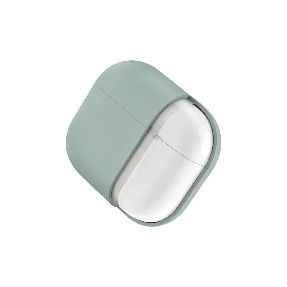 Etui UNIQ Lino do Apple AirPods 4 Silicone zielony/iceplant green