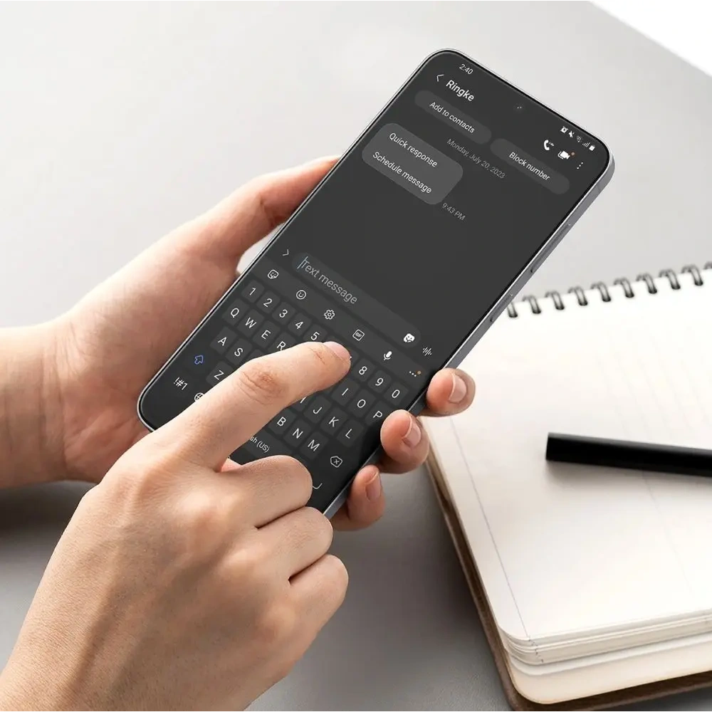 Szkło hartowane Ringke Easy Slide do Samsung Galaxy S25 FE Clear [2 PACK]