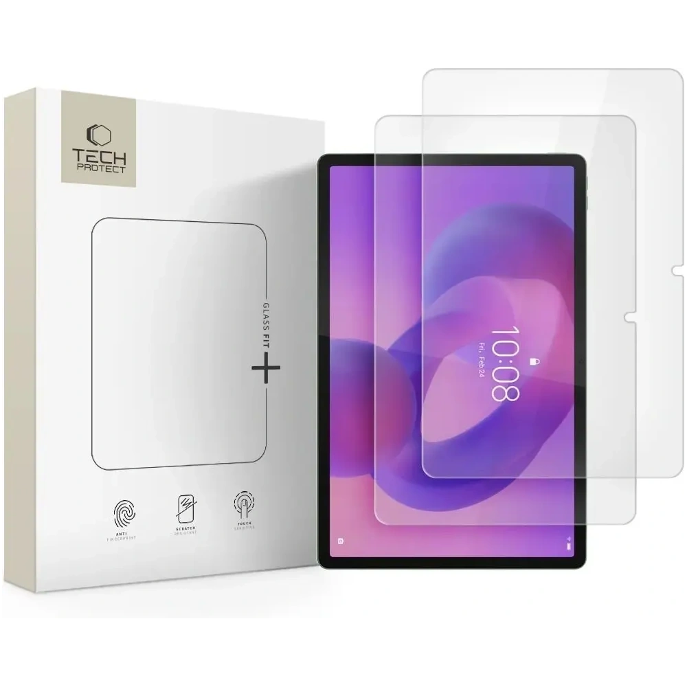 Szkło hartowane Tech-Protect Glass Fit+ Lenovo Idea Tab Plus 12.1 TB-361 Clear [2 PACK]
