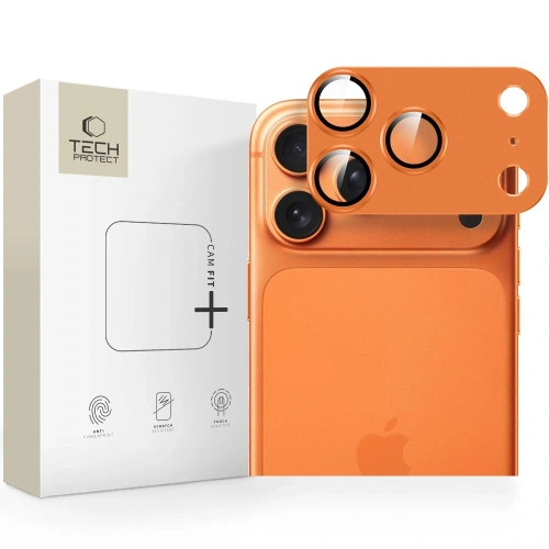 Osłona aparatu Tech-Protect Camfull Fit+ do Apple iPhone 17 Pro Cosmic Orange Osłona aparatu Tech-Protect Camfull Fit+ do Apple iPhone 17 Pro Cosmic Orange