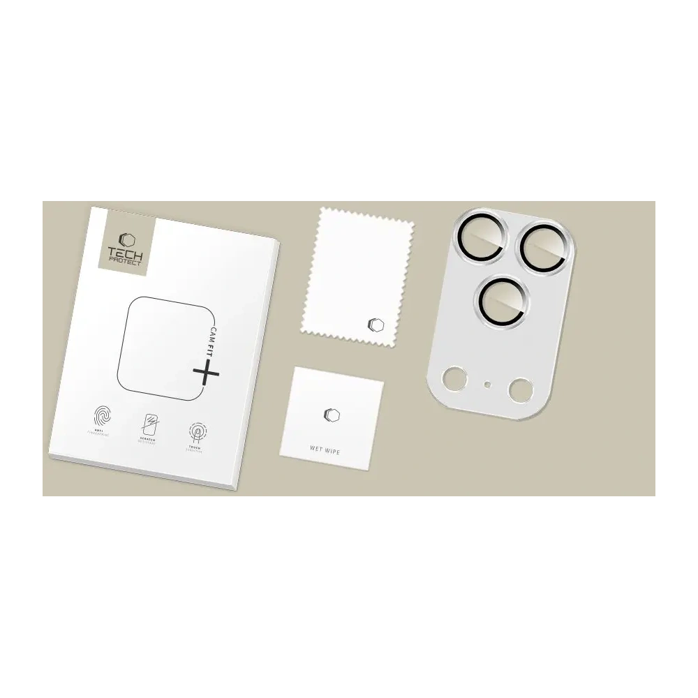 Osłona aparatu Tech-Protect Camfull Fit+ do Apple iPhone 17 Pro Silver