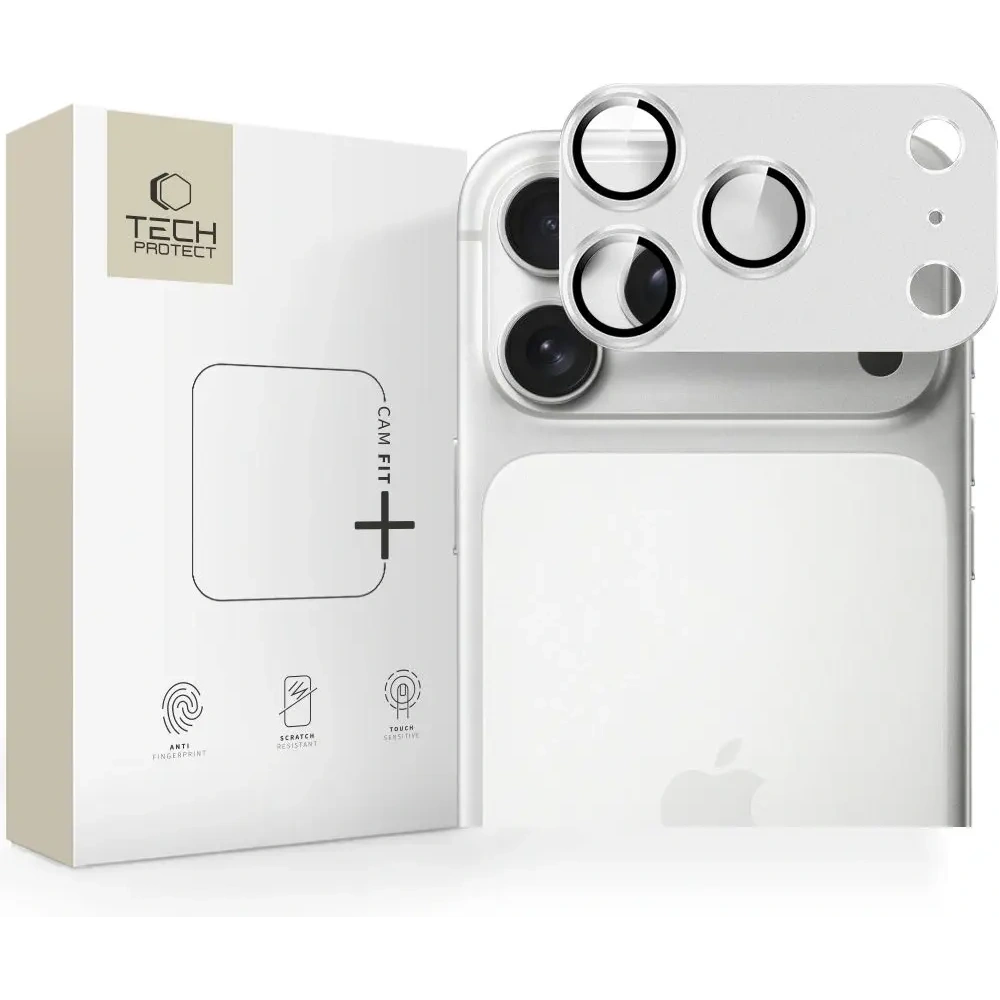 Osłona aparatu Tech-Protect Camfull Fit+ do Apple iPhone 17 Pro Max Silver