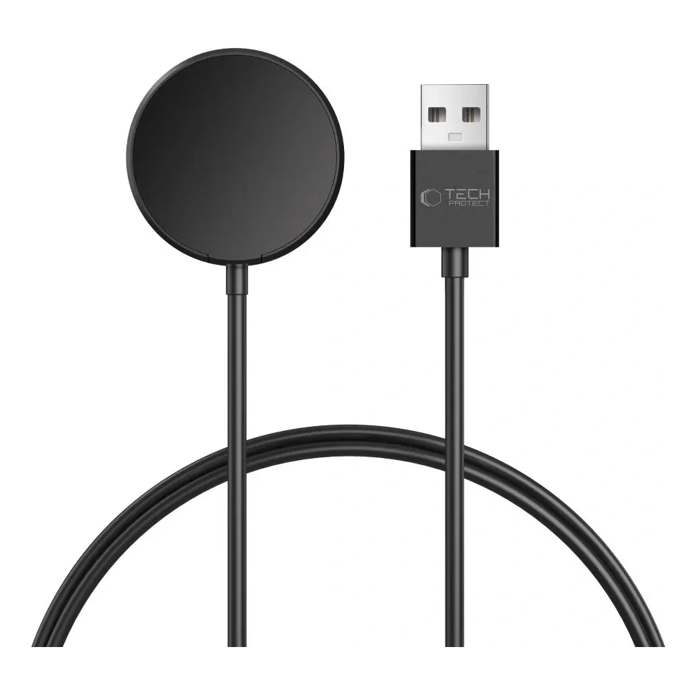 Ładowarka indukcyjna Tech-Protect MC03 Ultraboost Magnetic Charging USB-A Cable 100cm Samsung Galaxy Watch Black