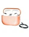 Elastyczne etui z karabińczykiem Bizon Case Headphone Clear do Apple AirPods Pro 3 pomarańczowe Elastyczne etui z karabińczykiem Bizon Case Headphone Clear do Apple AirPods Pro 3 pomarańczowe