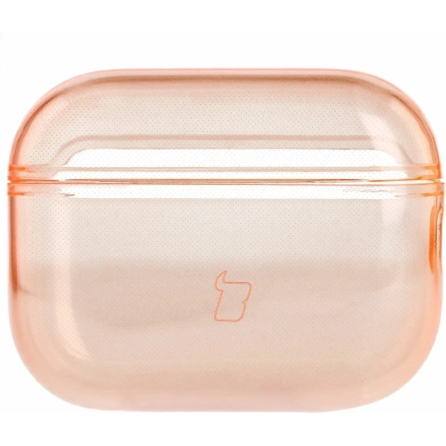Elastyczne etui z karabińczykiem Bizon Case Headphone Clear do Apple AirPods Pro 3 pomarańczowe Elastyczne etui z karabińczykiem Bizon Case Headphone Clear do Apple AirPods Pro 3 pomarańczowe