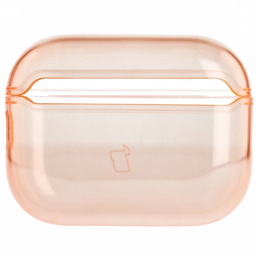 Elastyczne etui z karabińczykiem Bizon Case Headphone Clear do Apple AirPods Pro 3 pomarańczowe Elastyczne etui z karabińczykiem Bizon Case Headphone Clear do Apple AirPods Pro 3 pomarańczowe