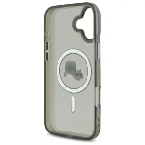 Etui Karl Lagerfeld do Apple iPhone 16 hardcase IML Metal Karl&Choupette Head MagSafe czarny Etui Karl Lagerfeld do Apple iPhone 16 hardcase IML Metal Karl&Choupette Head MagSafe czarny