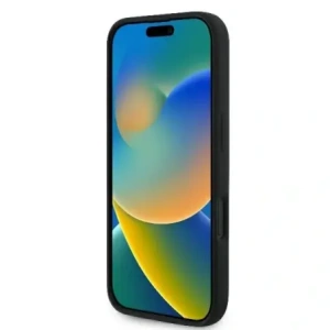 Etui Karl Lagerfeld do Apple iPhone 16 hardcase Silicone Double Heads Print MagSafe czarny Etui Karl Lagerfeld do Apple iPhone 16 hardcase Silicone Double Heads Print MagSafe czarny