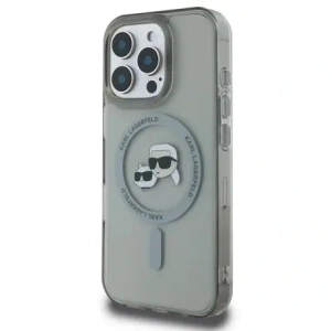 Etui Karl Lagerfeld do Apple iPhone 16 Pro Max hardcase IML Metal Karl&Choupette Head MagSafe czarny