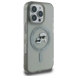 Etui Karl Lagerfeld do Apple iPhone 16 Pro Max hardcase IML Metal Karl&Choupette Head MagSafe czarny