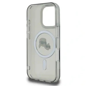 Etui Karl Lagerfeld do Apple iPhone 16 Pro Max hardcase IML Metal Karl&Choupette Head MagSafe czarny