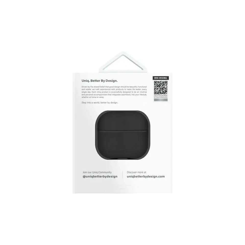 Etui UNIQ Lyden DS do Apple AirPods 4 czarny/dallas black