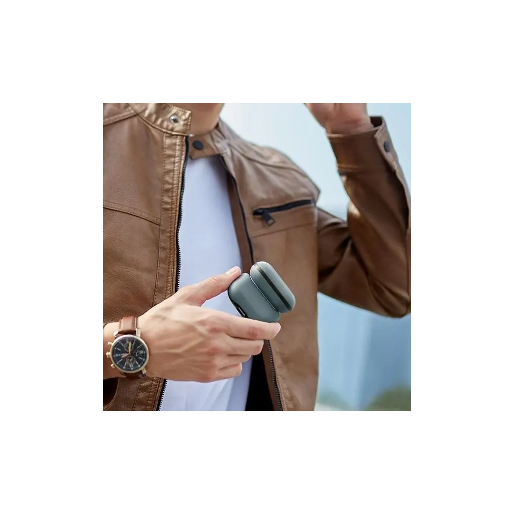 Etui UNIQ Lyden DS do Apple AirPods Pro 2 gen niebiesko-czarny/washed blue-black