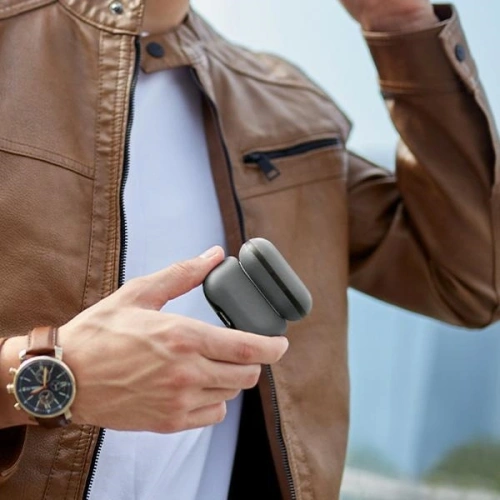 Etui UNIQ Lyden DS do Apple AirPods Pro 2 gen szaro-czarny/charcoal grey-black Etui UNIQ Lyden DS do Apple AirPods Pro 2 gen szaro-czarny/charcoal grey-black