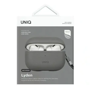 Etui UNIQ Lyden DS do Apple AirPods Pro 2 gen szaro-czarny/charcoal grey-black Etui UNIQ Lyden DS do Apple AirPods Pro 2 gen szaro-czarny/charcoal grey-black