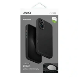 Etui UNIQ Lyden do Apple iPhone 16 Magclick Charging czarny/dallas black Etui UNIQ Lyden do Apple iPhone 16 Magclick Charging czarny/dallas black