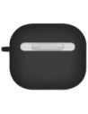Etui UNIQ Nexo do Apple AirPods 4 + Ear Hooks Silicone czarny/black Etui UNIQ Nexo do Apple AirPods 4 + Ear Hooks Silicone czarny/black