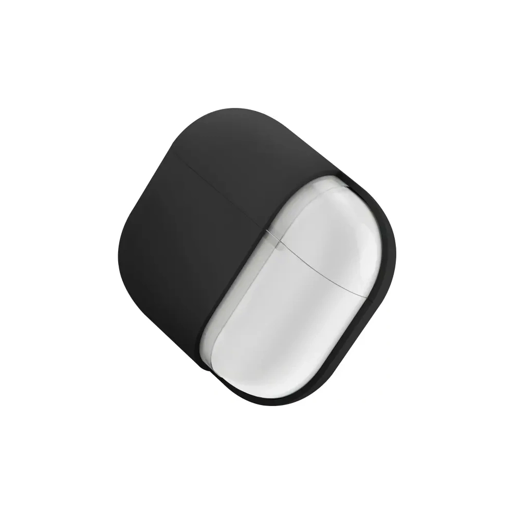 Etui UNIQ Nexo do Apple AirPods 4 + Ear Hooks Silicone czarny/black