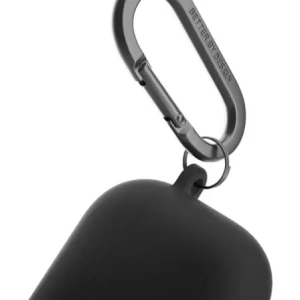 Etui UNIQ Nexo do Apple AirPods 4 + Ear Hooks Silicone czarny/black Etui UNIQ Nexo do Apple AirPods 4 + Ear Hooks Silicone czarny/black