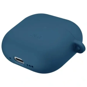 Etui UNIQ Nexo do Apple AirPods 4 + Ear Hooks Silicone niebieski/pacific blue Etui UNIQ Nexo do Apple AirPods 4 + Ear Hooks Silicone niebieski/pacific blue
