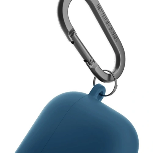 Etui UNIQ Nexo do Apple AirPods 4 + Ear Hooks Silicone niebieski/pacific blue Etui UNIQ Nexo do Apple AirPods 4 + Ear Hooks Silicone niebieski/pacific blue