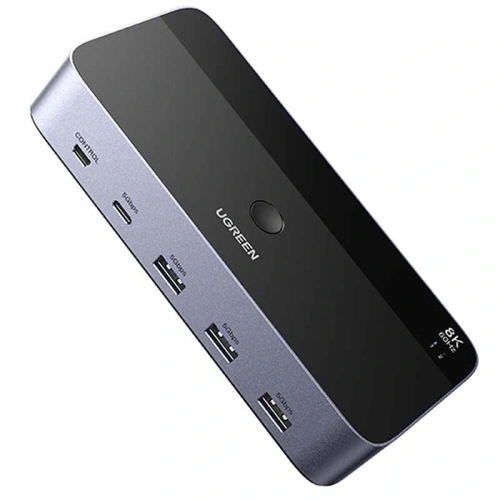 Switch przełącznik KVM DisplayPort UGREEN 2 In 2 O AK700 Switch przełącznik KVM DisplayPort UGREEN 2 In 2 O AK700