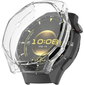 Etui z osłoną ekranu Bizon Case Watch Felipe do Huawei Watch GT6 Pro 46mm przezroczyste