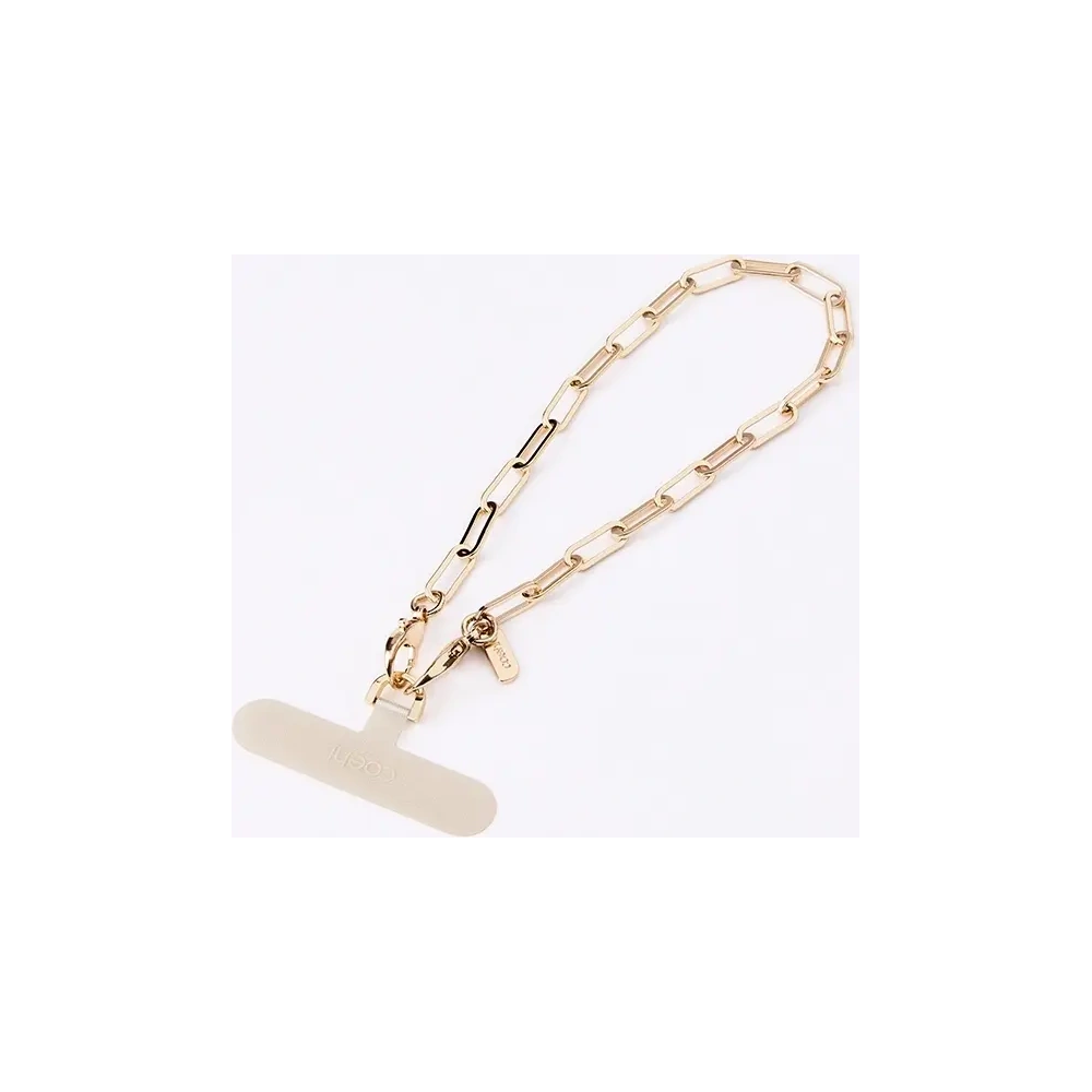 Uniwersalny sznurek do telefonu na rękę UNIQ Coehl GoldiLocks Handstrap złoty