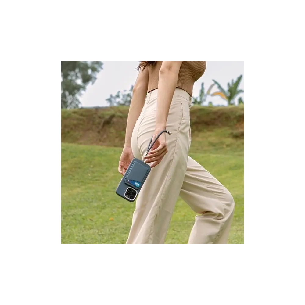 Uniwersalny sznurek do telefonu na rękę UNIQ Coehl Laurel Handstrap czarny