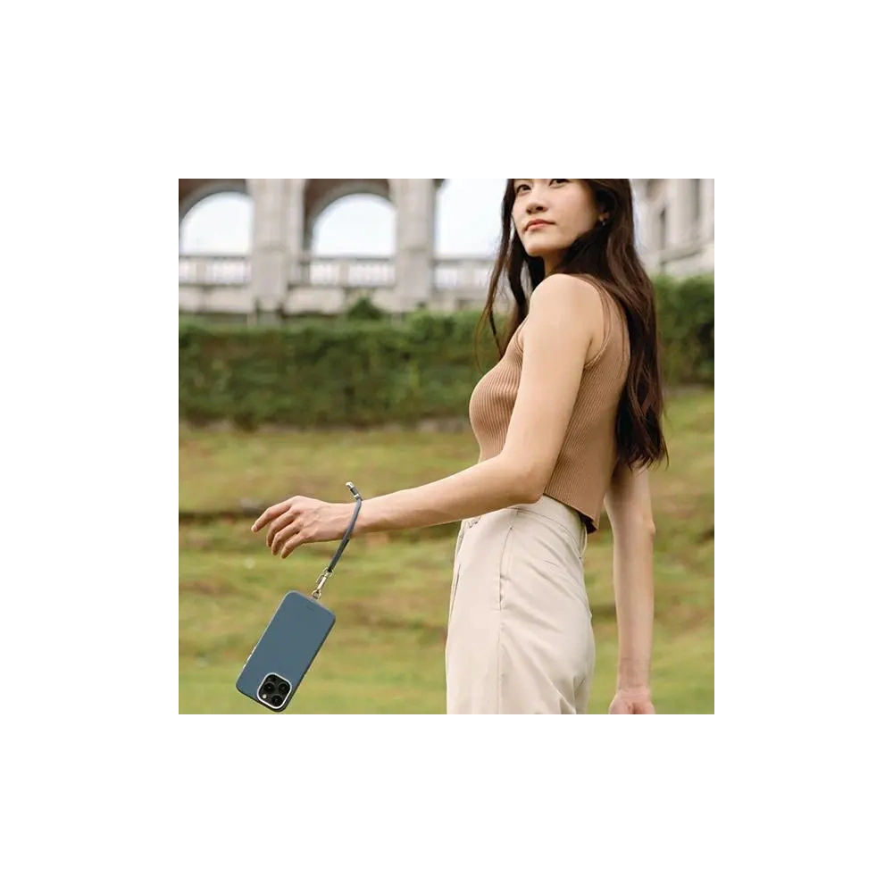 Uniwersalny sznurek do telefonu na rękę UNIQ Coehl Laurel Handstrap kremowy