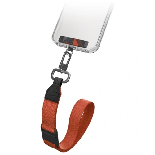 Uniwersalna smycz do telefonu 2w1 UNIQ Vista czarno-bursztynowy