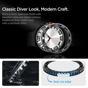 Nakładka Spigen Bezel Tune Pro Diver do Samsung Galaxy Watch 8 Classic 46mm Black Nakładka Spigen Bezel Tune Pro Diver do Samsung Galaxy Watch 8 Classic 46mm Black