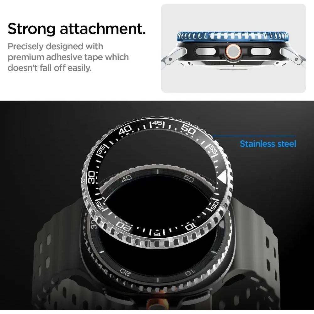 Nakładka Spigen Bezel Tune Pro Diver do Samsung Galaxy Watch 8 Classic 46mm Black