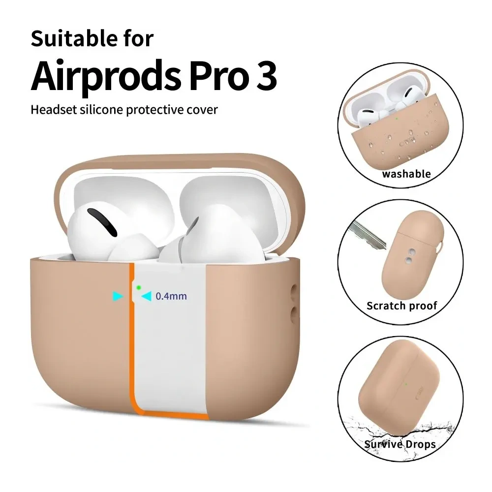 Etui Tech-Protect Silicone do Apple AirPods Pro 3 Caffe Latte