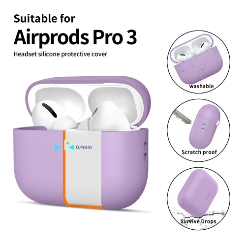 Etui Tech-Protect Silicone do Apple AirPods Pro 3 Lavender Etui Tech-Protect Silicone do Apple AirPods Pro 3 Lavender