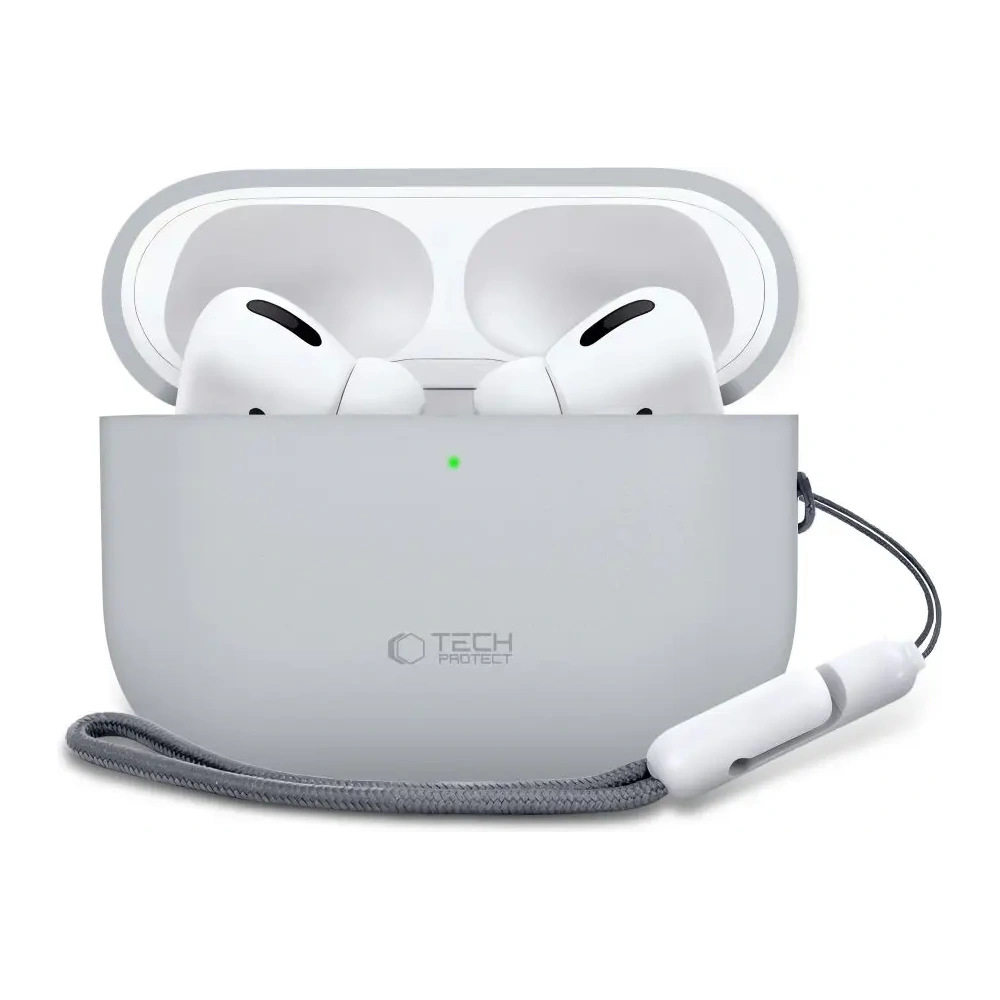 Etui Tech-Protect Silicone do Apple AirPods Pro 3 Crayon Grey
