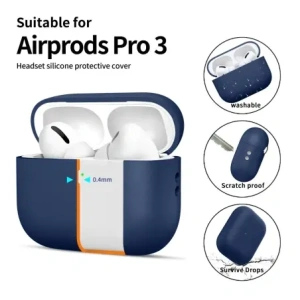 Etui Tech-Protect Silicone do Apple AirPods Pro 3 Navy Blue Etui Tech-Protect Silicone do Apple AirPods Pro 3 Navy Blue