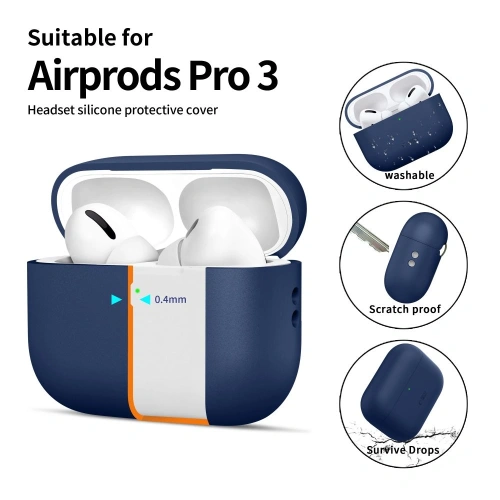 Etui Tech-Protect Silicone do Apple AirPods Pro 3 Navy Blue Etui Tech-Protect Silicone do Apple AirPods Pro 3 Navy Blue