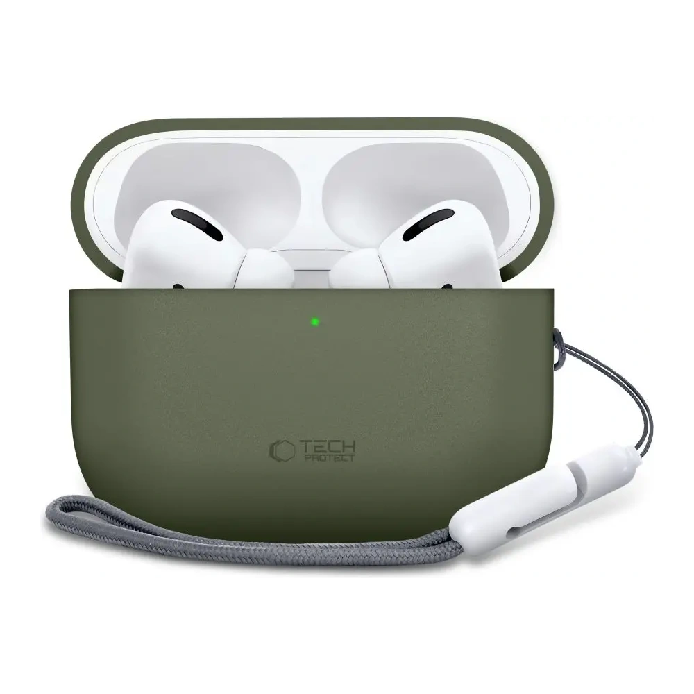 Etui Tech-Protect Silicone do Apple AirPods Pro 3 Olive Green