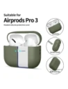 Etui Tech-Protect Silicone do Apple AirPods Pro 3 Olive Green Etui Tech-Protect Silicone do Apple AirPods Pro 3 Olive Green