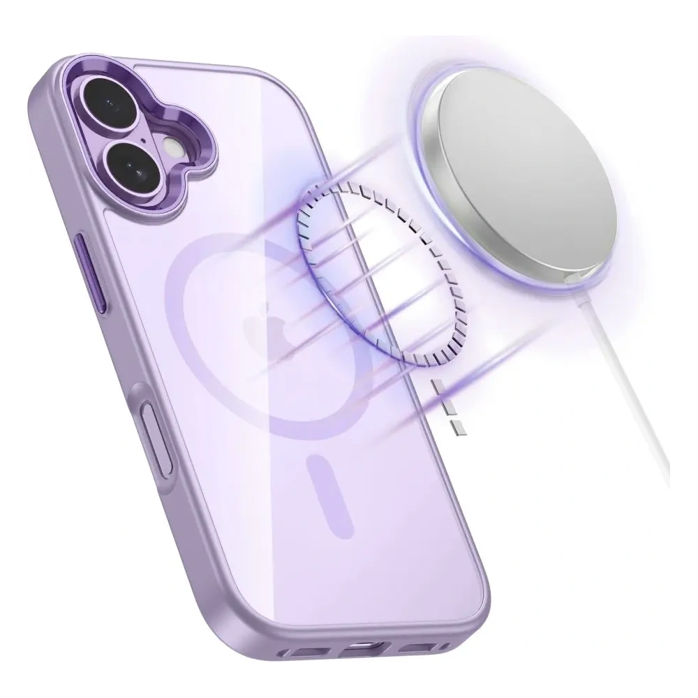 Etui Tech-Protect MagMat MagSafe do Apple iPhone 17 Lavender/clear