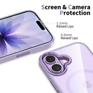 Etui Tech-Protect MagMat MagSafe do Apple iPhone 17 Lavender/clear Etui Tech-Protect MagMat MagSafe do Apple iPhone 17 Lavender/clear