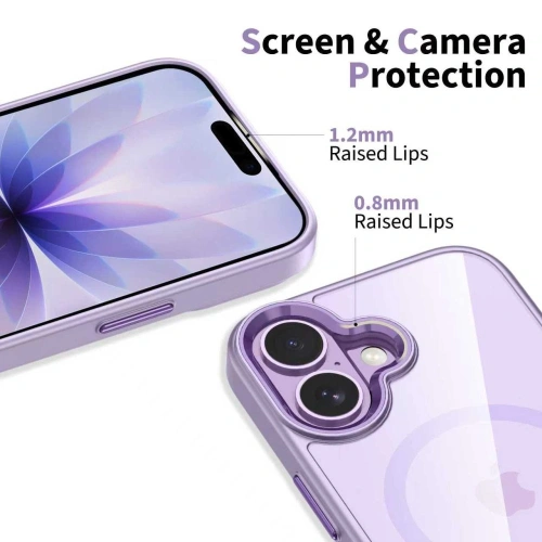 Etui Tech-Protect MagMat MagSafe do Apple iPhone 17 Lavender/clear Etui Tech-Protect MagMat MagSafe do Apple iPhone 17 Lavender/clear