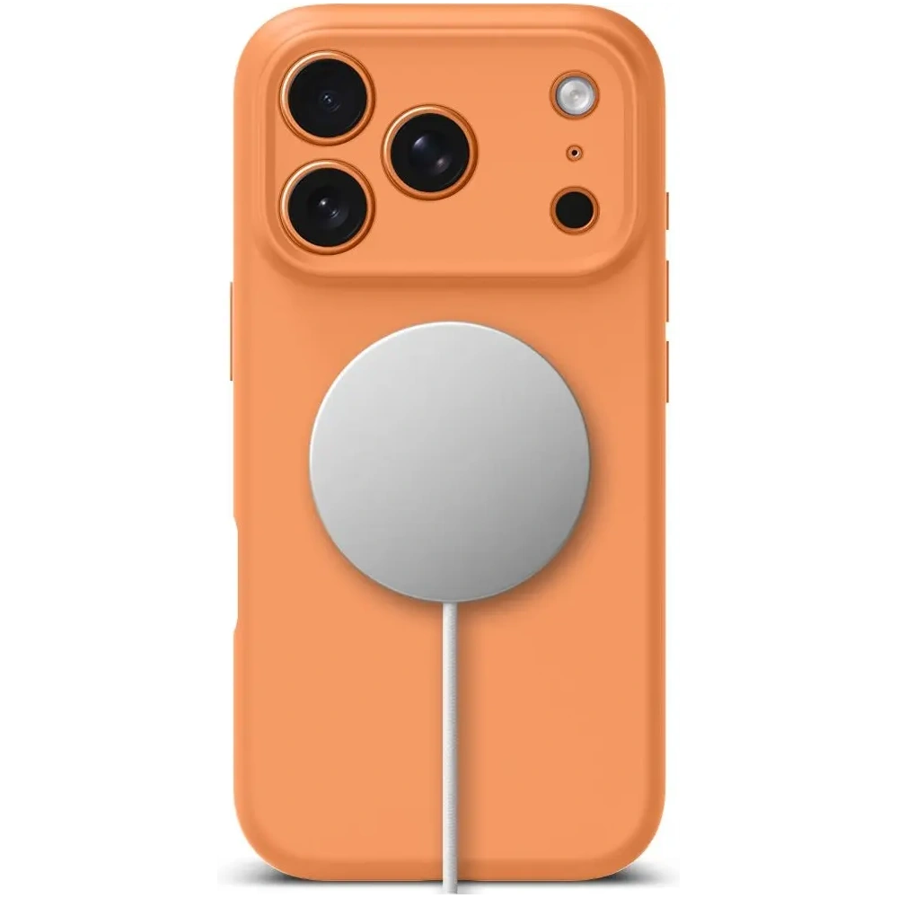 Etui Tech-Protect Silicone MagSafe do Apple iPhone 17 Pro Max Cosmic Orange