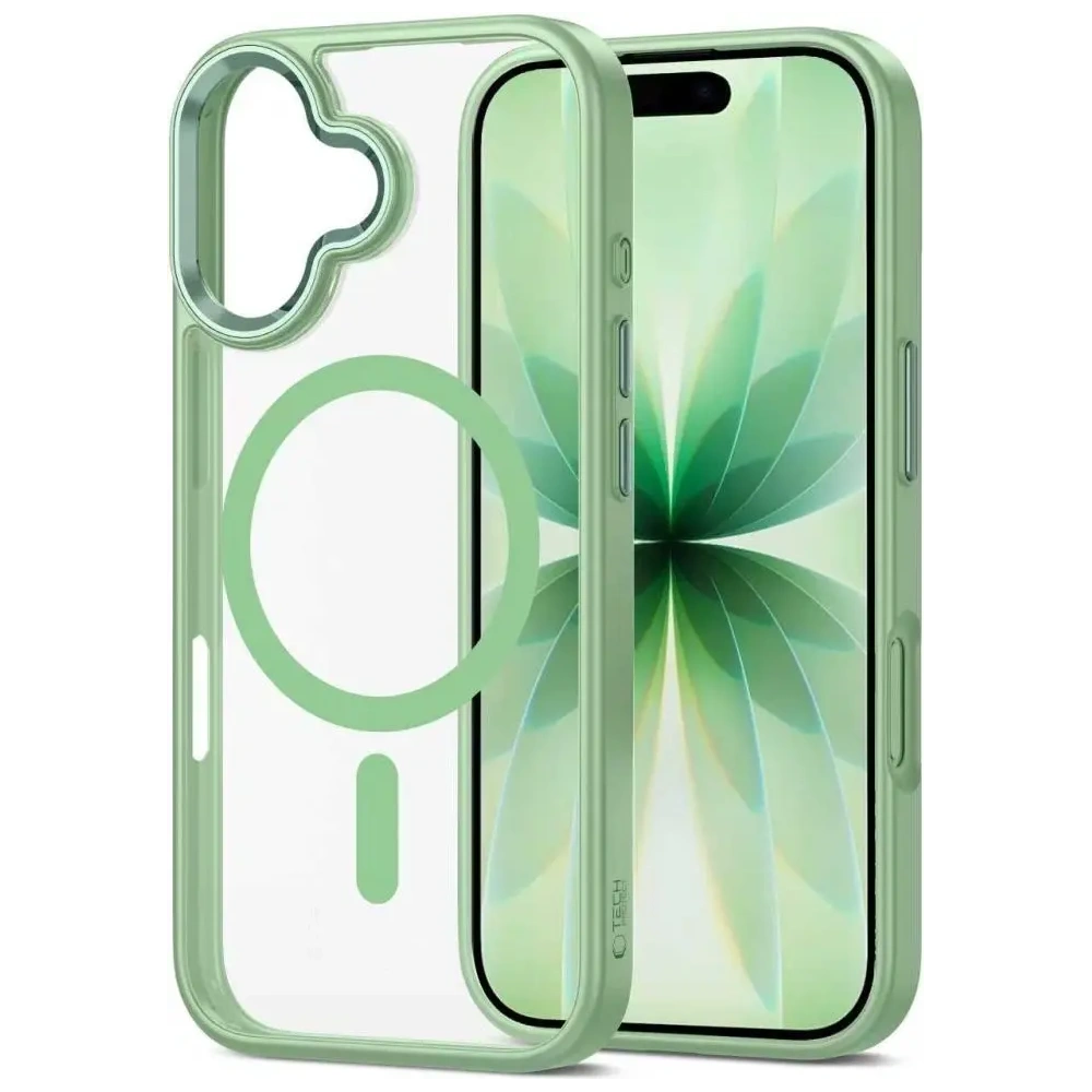Etui Tech-Protect MagMat MagSafe do Apple iPhone 17 Sage/clear
